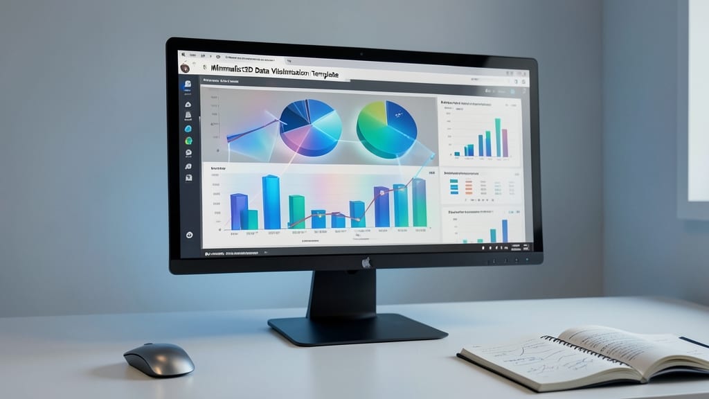Minimalist 3D Data Visualization Template
