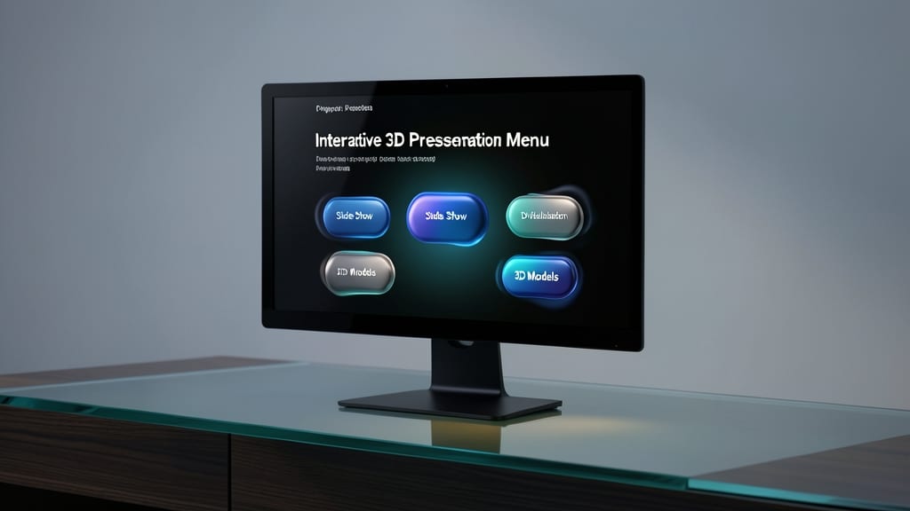 Interactive 3D Presentation Menu Template