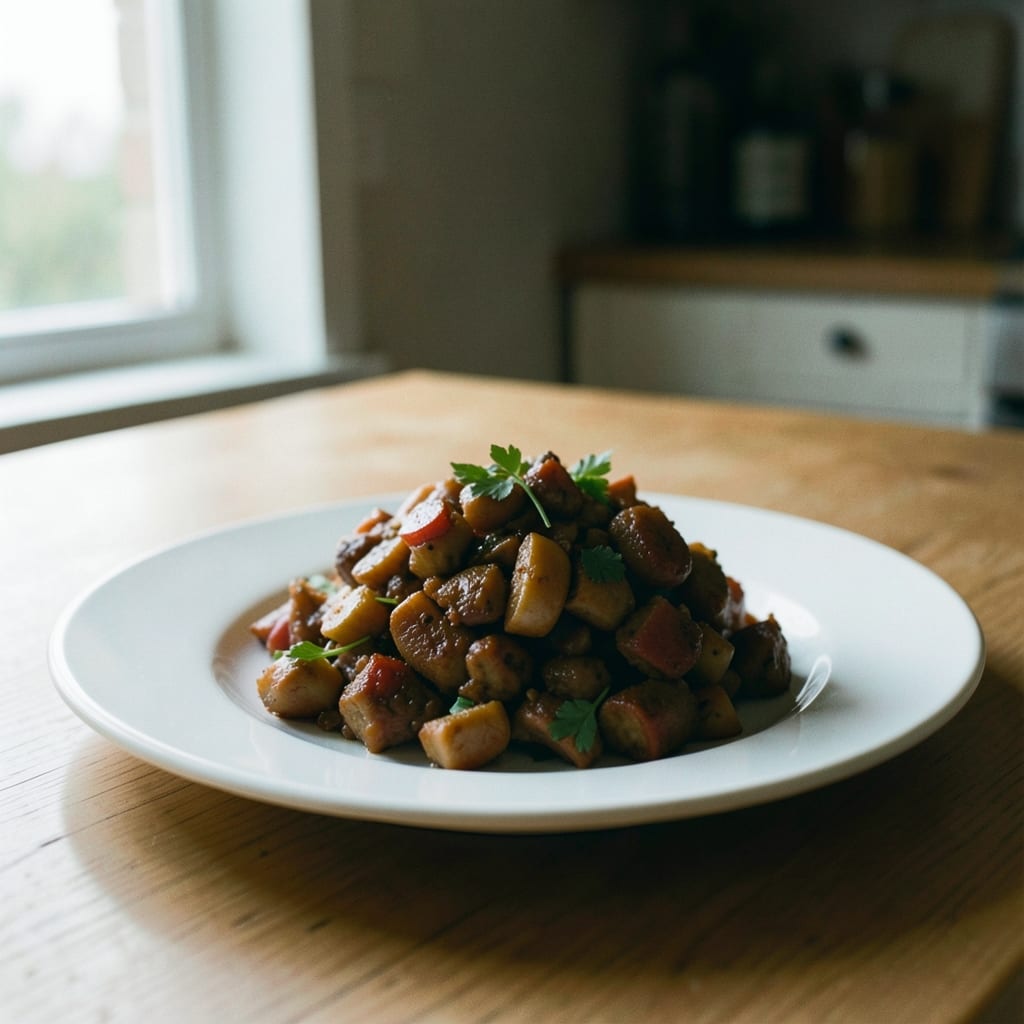 The dish as the corrected method produces it