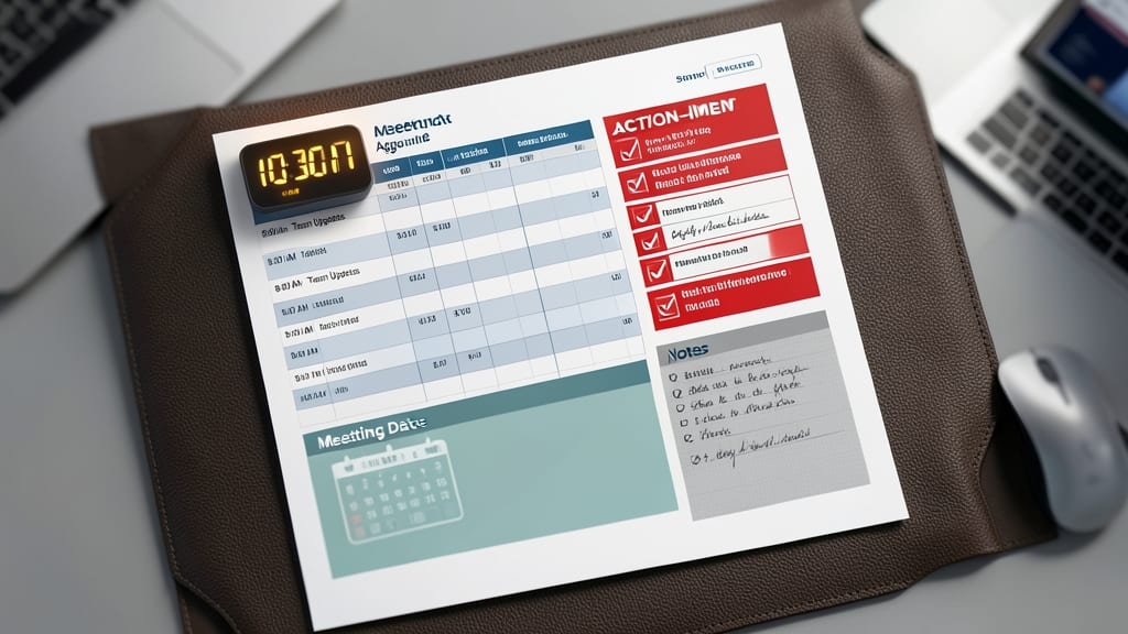Meeting Agenda and Minutes Template